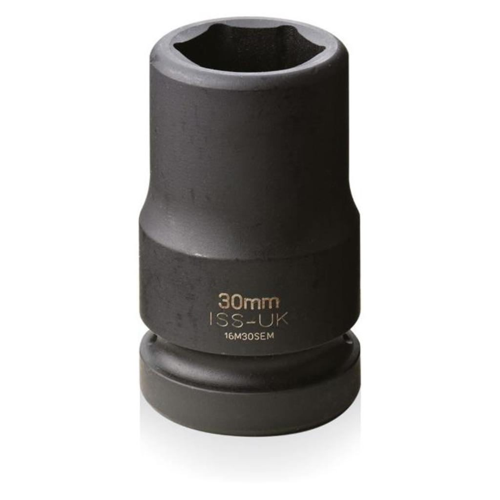 Six-Point 1" Square Drive Semi Deep Length – Metric